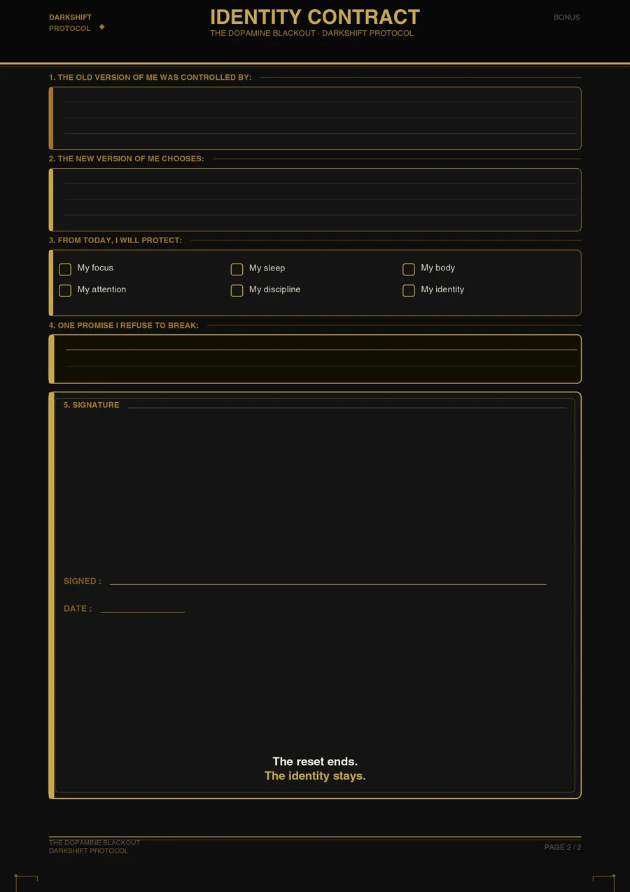 Identity Contract page preview